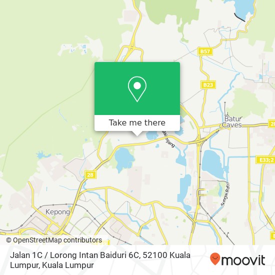 Jalan 1C / Lorong Intan Baiduri 6C, 52100 Kuala Lumpur map