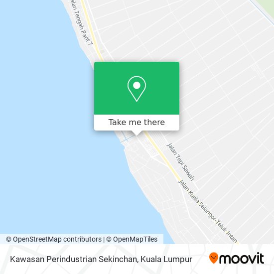 Kawasan Perindustrian Sekinchan map