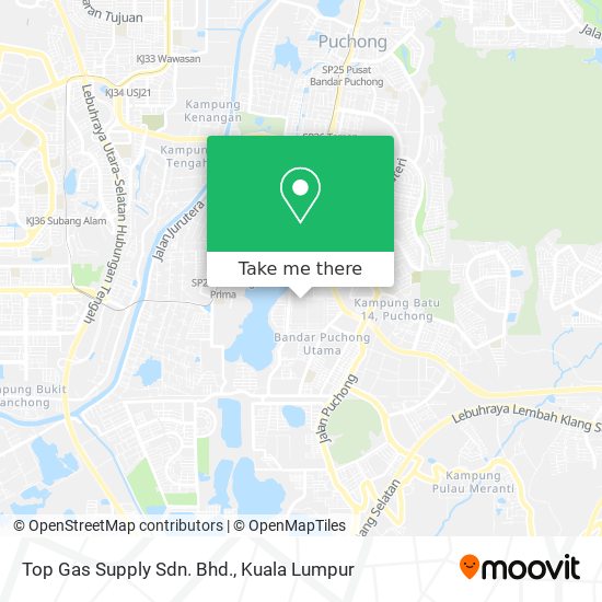 Top Gas Supply Sdn. Bhd. map