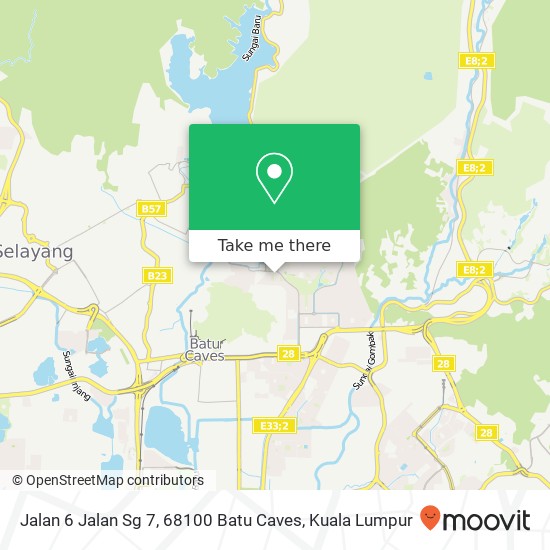 Peta Jalan 6 Jalan Sg 7, 68100 Batu Caves