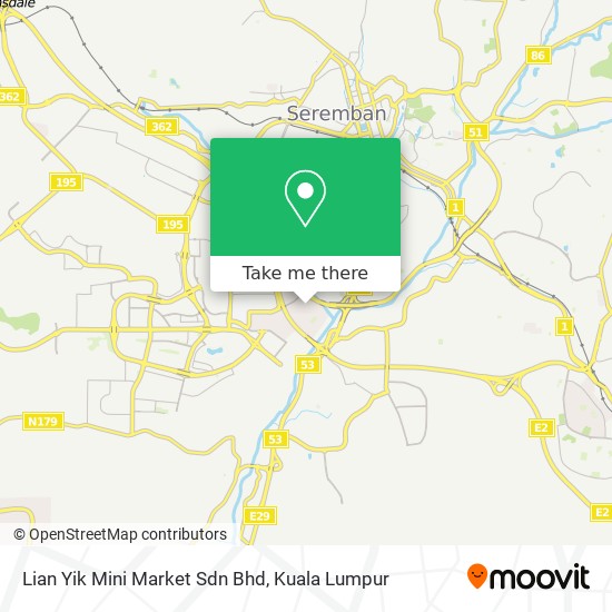 Peta Lian Yik Mini Market Sdn Bhd