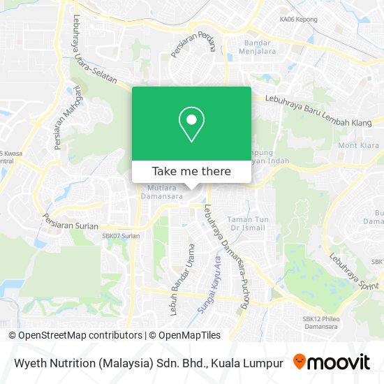 Wyeth Nutrition (Malaysia) Sdn. Bhd. map