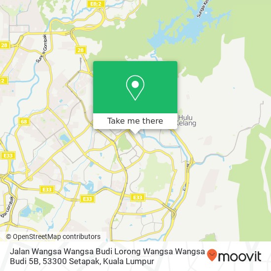 Jalan Wangsa Wangsa Budi Lorong Wangsa Wangsa Budi 5B, 53300 Setapak map