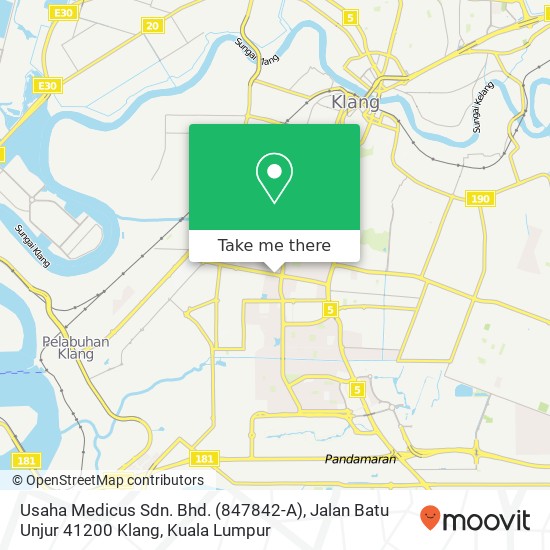 Usaha Medicus Sdn. Bhd. (847842-A), Jalan Batu Unjur 41200 Klang map