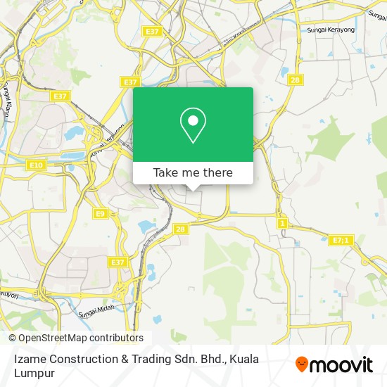 Izame Construction & Trading Sdn. Bhd. map