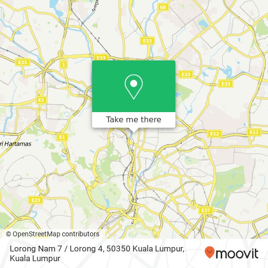 Peta Lorong Nam 7 / Lorong 4, 50350 Kuala Lumpur