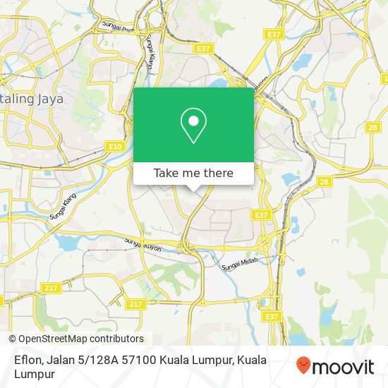 Peta Eflon, Jalan 5 / 128A 57100 Kuala Lumpur