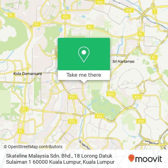 Skateline Malaysia Sdn. Bhd., 18 Lorong Datuk Sulaiman 1 60000 Kuala Lumpur map