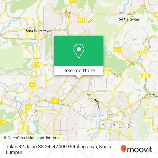 Jalan 32 Jalan SS 34, 47400 Petaling Jaya map