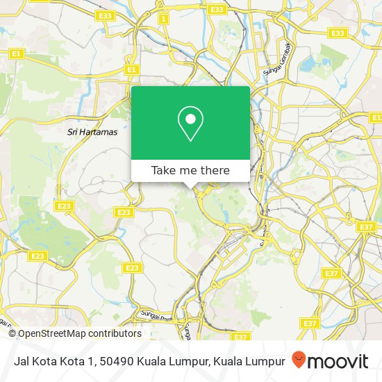 Jal Kota Kota 1, 50490 Kuala Lumpur map