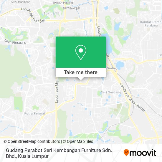 Gudang Perabot Seri Kembangan Furniture Sdn. Bhd. map