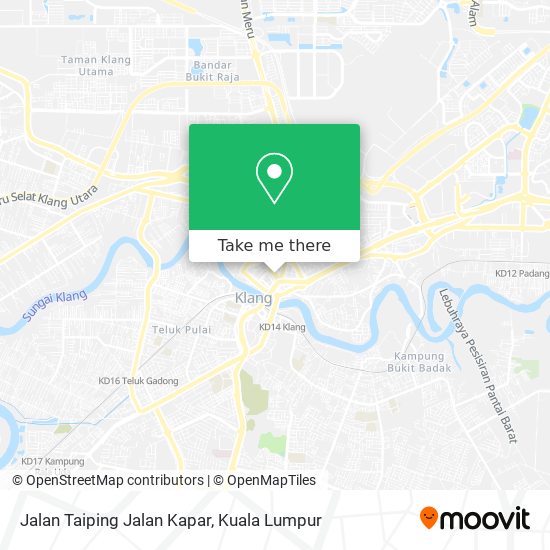 Peta Jalan Taiping Jalan Kapar