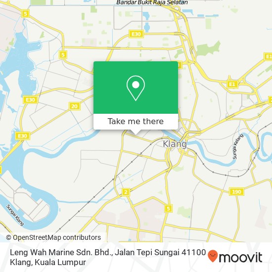 Peta Leng Wah Marine Sdn. Bhd., Jalan Tepi Sungai 41100 Klang