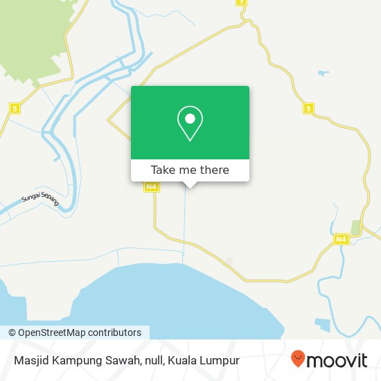 Peta Masjid Kampung Sawah, null