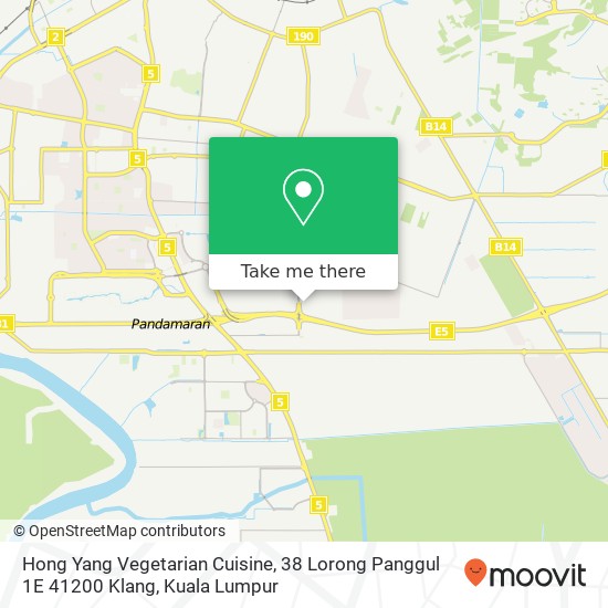 Hong Yang Vegetarian Cuisine, 38 Lorong Panggul 1E 41200 Klang map