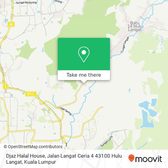 Djaz Halal House, Jalan Langat Ceria 4 43100 Hulu Langat map