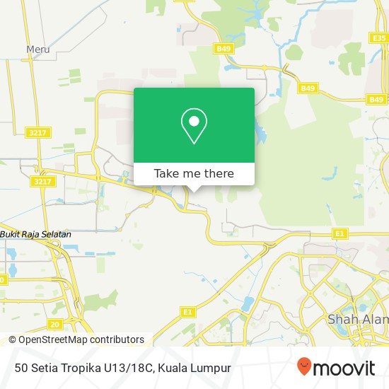 50 Setia Tropika U13 / 18C, 40170 Shah Alam map