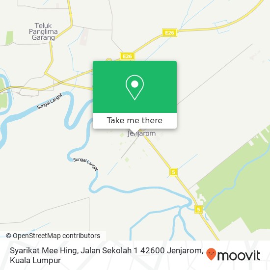 Syarikat Mee Hing, Jalan Sekolah 1 42600 Jenjarom map