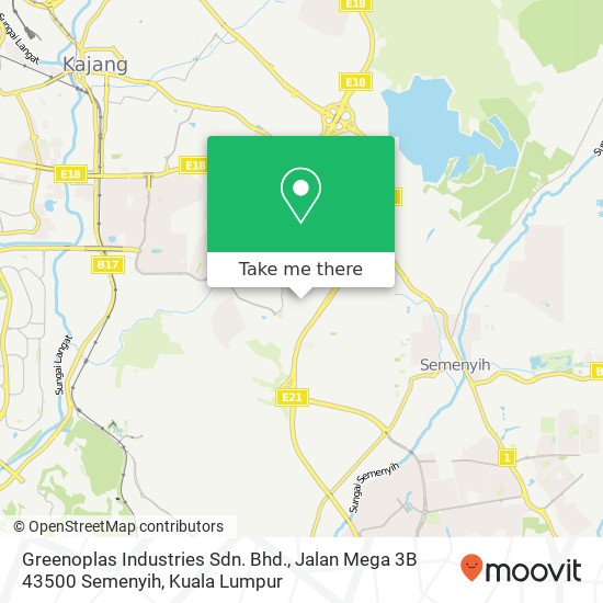 Greenoplas Industries Sdn. Bhd., Jalan Mega 3B 43500 Semenyih map