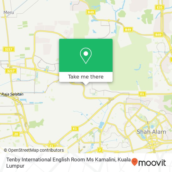 Tenby International English Room Ms Kamalini map