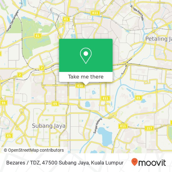 Bezares / TDZ, 47500 Subang Jaya map