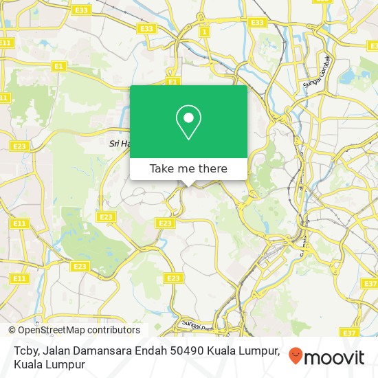 Tcby, Jalan Damansara Endah 50490 Kuala Lumpur map