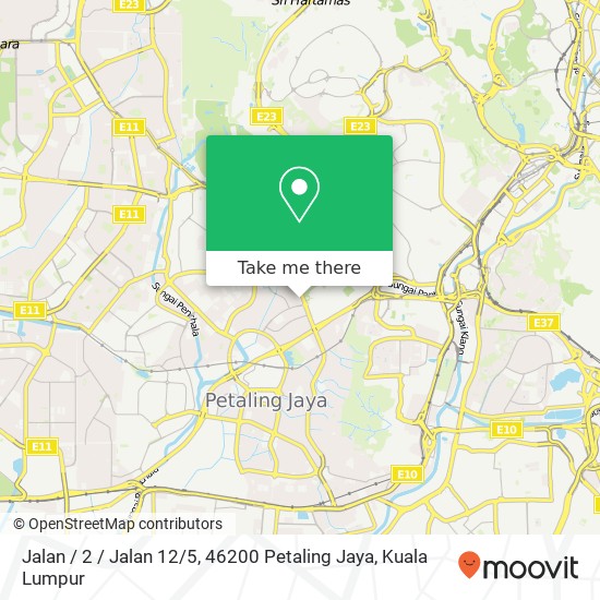 Jalan / 2 / Jalan 12 / 5, 46200 Petaling Jaya map