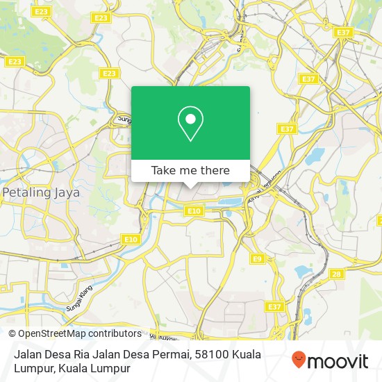 Jalan Desa Ria Jalan Desa Permai, 58100 Kuala Lumpur map