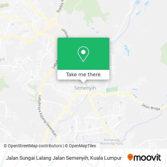 Peta Jalan Sungai Lalang Jalan Semenyih