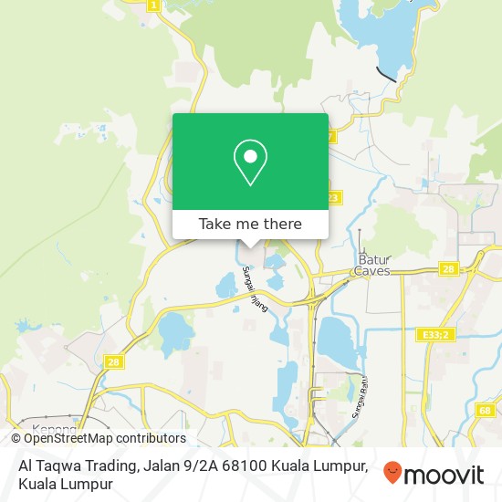 Peta Al Taqwa Trading, Jalan 9 / 2A 68100 Kuala Lumpur