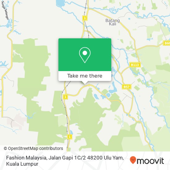 Peta Fashion Malaysia, Jalan Gapi 1C / 2 48200 Ulu Yam