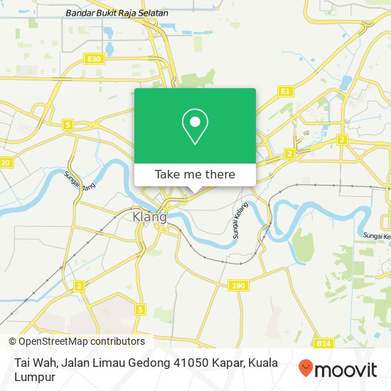 Peta Tai Wah, Jalan Limau Gedong 41050 Kapar
