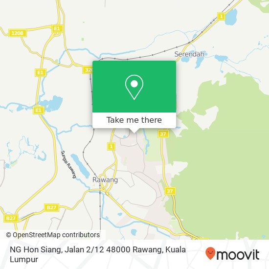 NG Hon Siang, Jalan 2 / 12 48000 Rawang map