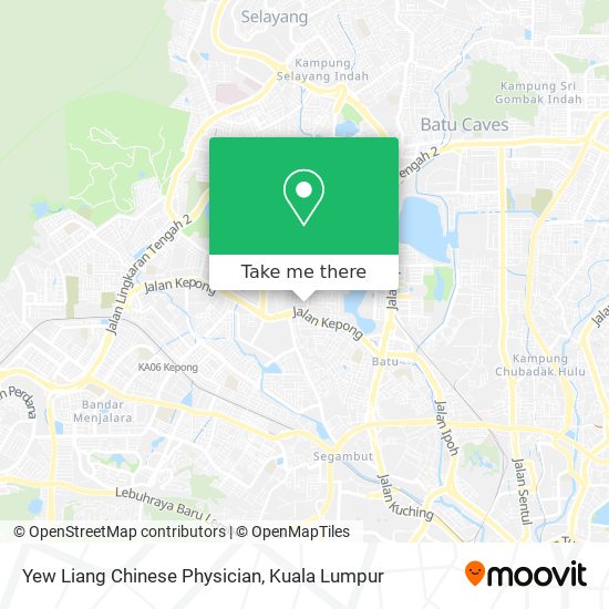 Yew Liang Chinese Physician map