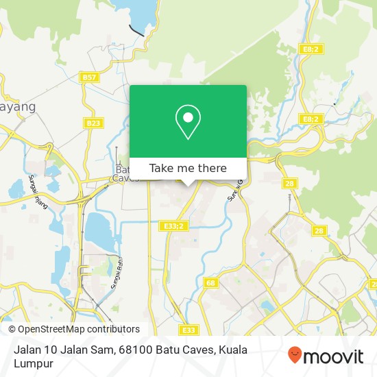 Jalan 10 Jalan Sam, 68100 Batu Caves map