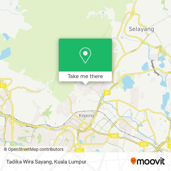 Tadika Wira Sayang map