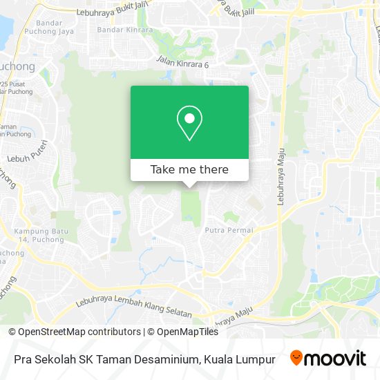 Peta Pra Sekolah SK Taman Desaminium
