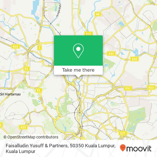 Faisalludin Yusuff & Partners, 50350 Kuala Lumpur map
