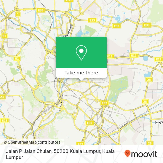 Peta Jalan P Jalan Chulan, 50200 Kuala Lumpur