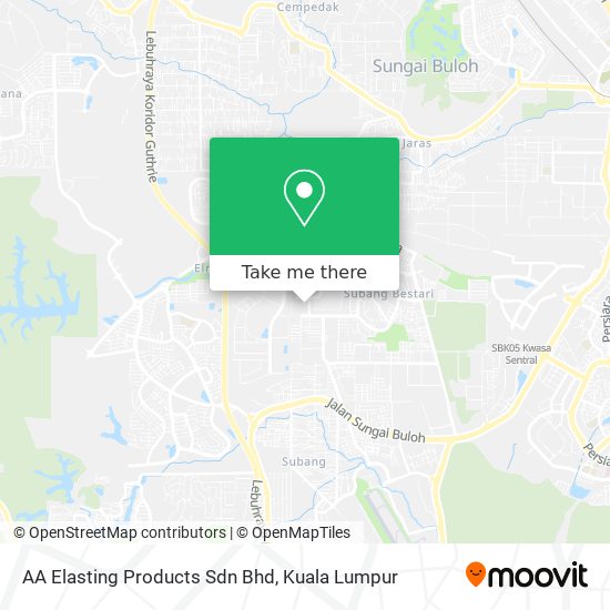 AA Elasting Products Sdn Bhd map