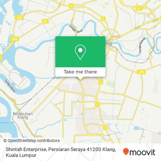 Shintah Enterprise, Persiaran Seraya 41200 Klang map