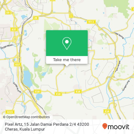Pixel Artz, 15 Jalan Damai Perdana 2 / 4 43200 Cheras map