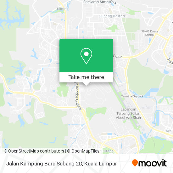 Jalan Kampung Baru Subang 2D map