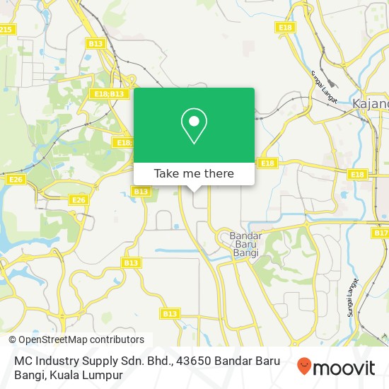 MC Industry Supply Sdn. Bhd., 43650 Bandar Baru Bangi map