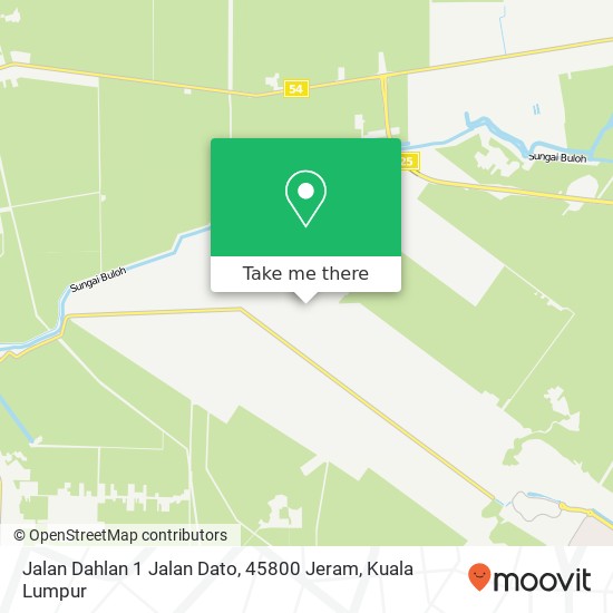 Peta Jalan Dahlan 1 Jalan Dato, 45800 Jeram