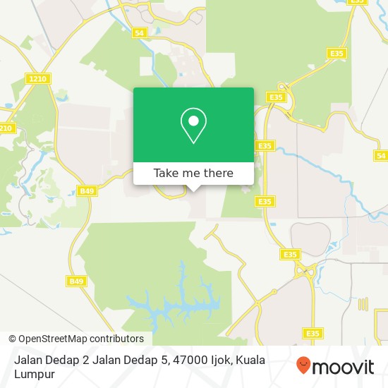 Jalan Dedap 2 Jalan Dedap 5, 47000 Ijok map