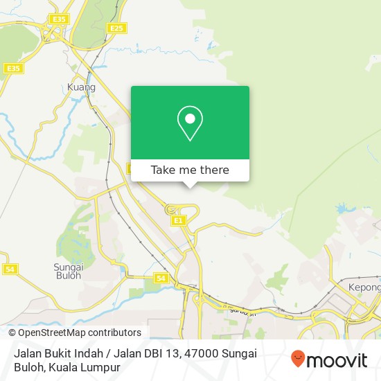 Jalan Bukit Indah / Jalan DBI 13, 47000 Sungai Buloh map