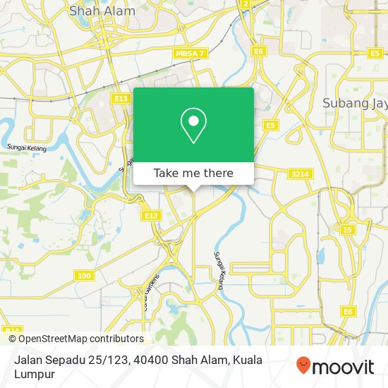 Jalan Sepadu 25 / 123, 40400 Shah Alam map