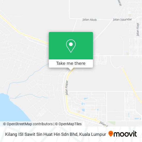 Peta Kilang ISI Sawit Sin Huat Hin Sdn Bhd