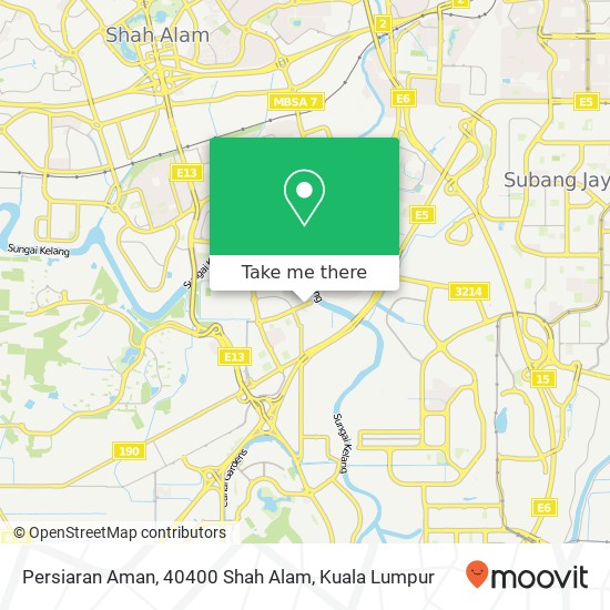 Persiaran Aman, 40400 Shah Alam map